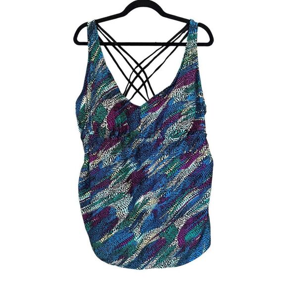Ava & Viv Other - AVA & VIV Colorful Tankini Swimsuit Top - Women’s 26W